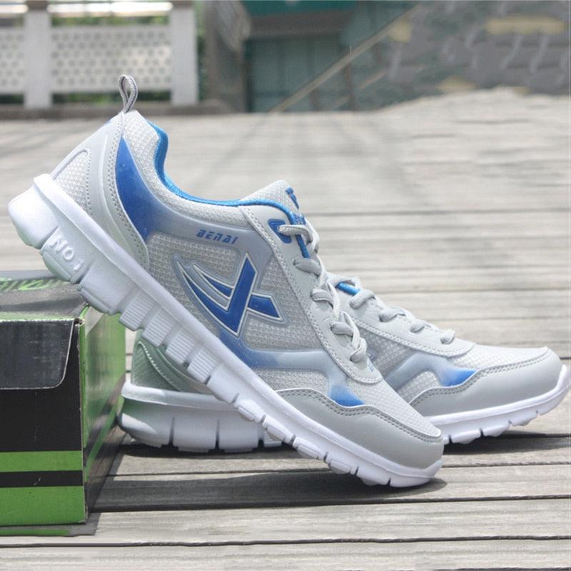 Men's Breathable Mesh Running Sneakers Lightweight Sport Trainers