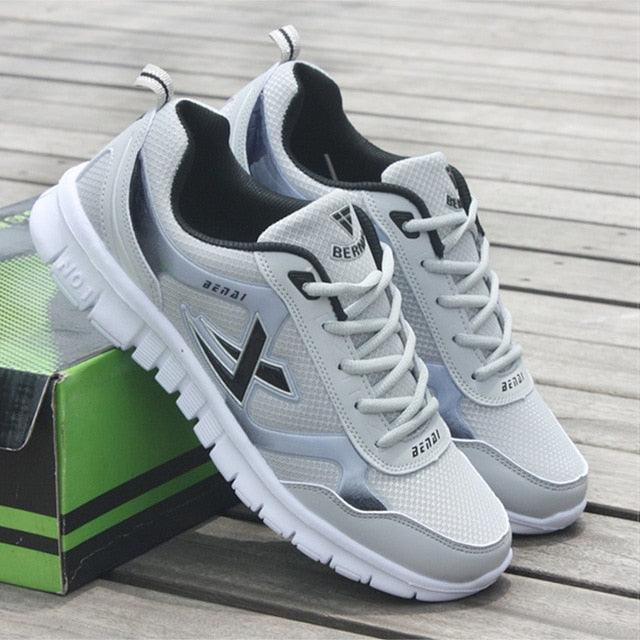 Men's Breathable Mesh Running Sneakers Lightweight Sport Trainers