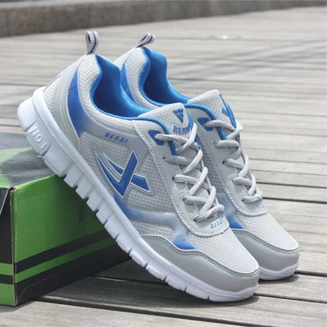 Men's Breathable Mesh Running Sneakers Lightweight Sport Trainers