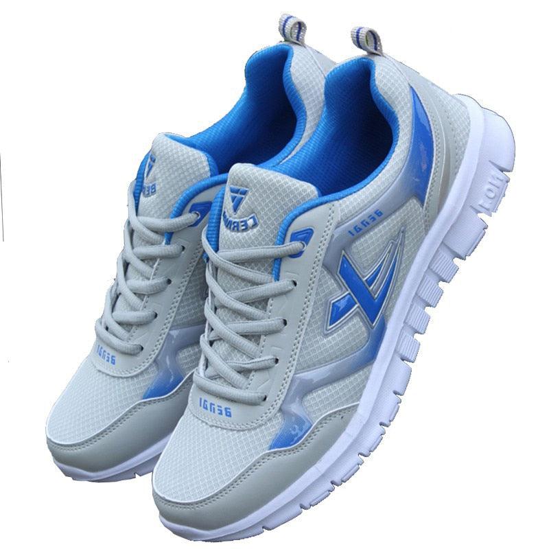 Men's Breathable Mesh Running Sneakers Lightweight Sport Trainers
