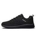 Men's Black Breathable Mesh Running Sneakers Casual Tennis Shoes