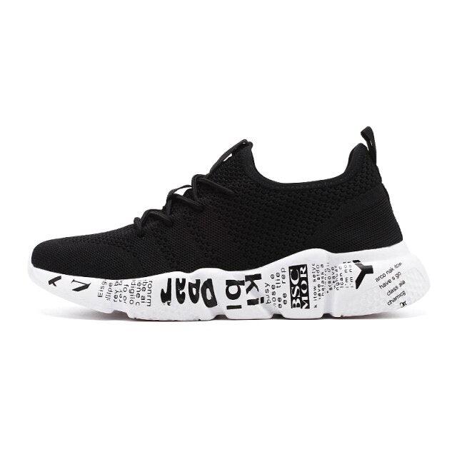 Men's Red Lightweight Breathable Mesh Running Sneakers