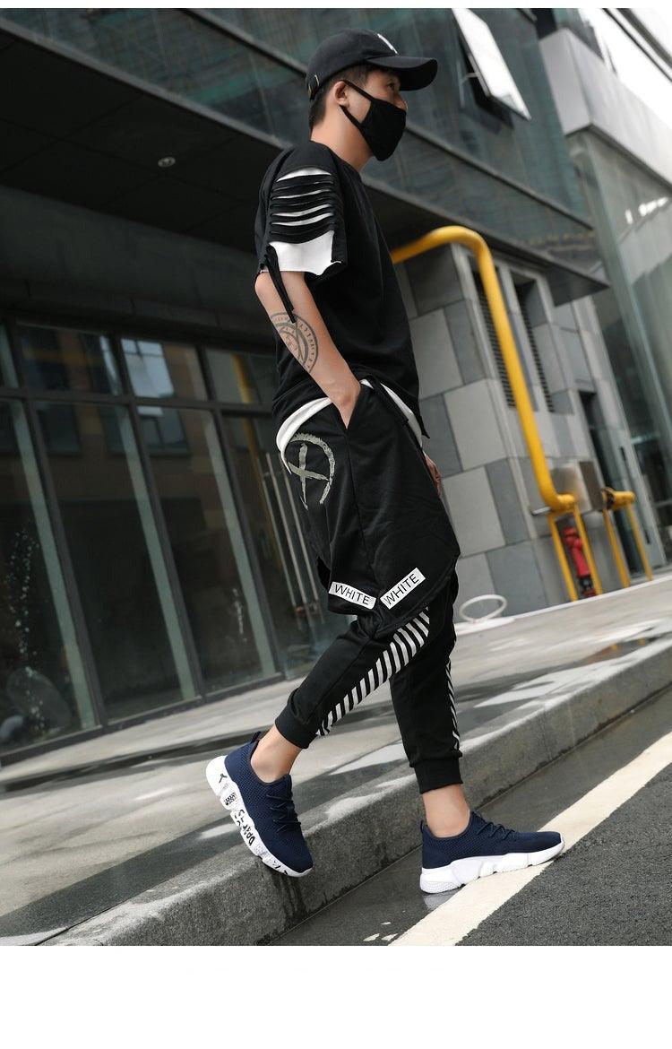 Men's Red Lightweight Breathable Mesh Running Sneakers