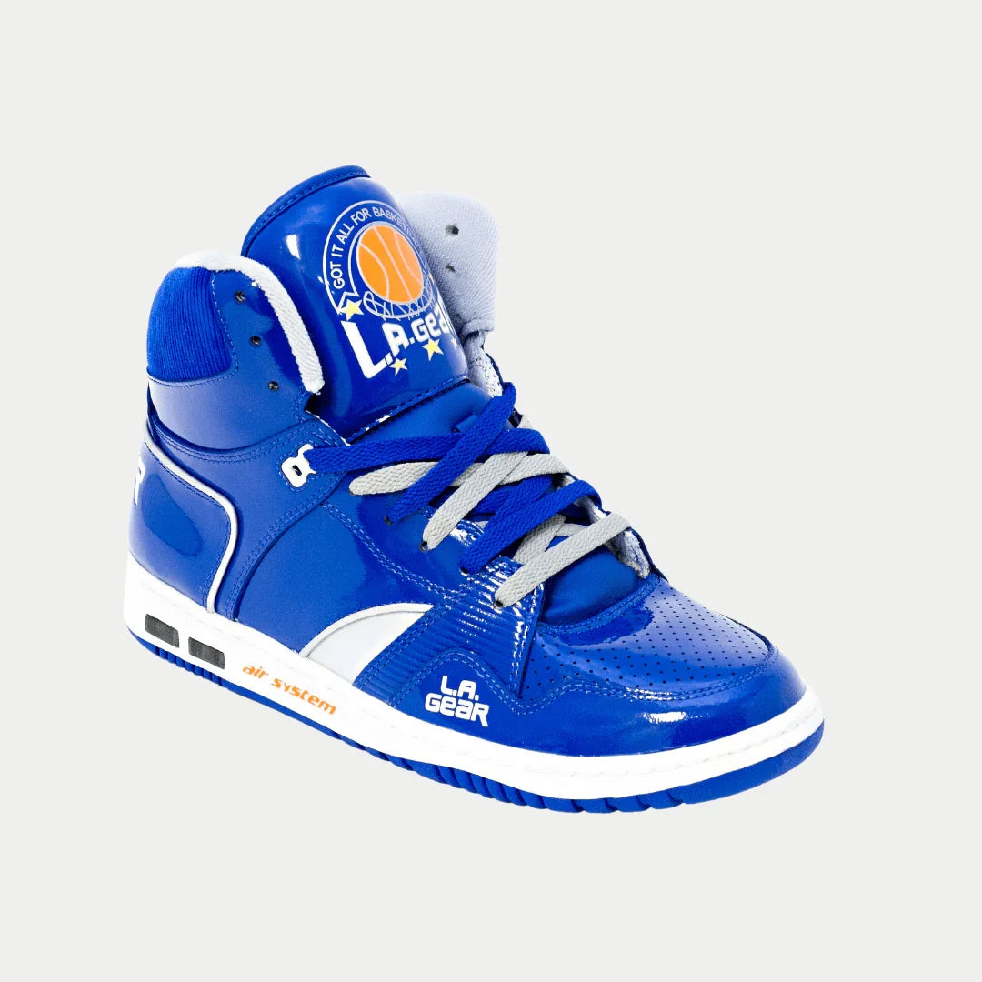 Star Shooter Vintage Hightop Sneakers in Blue