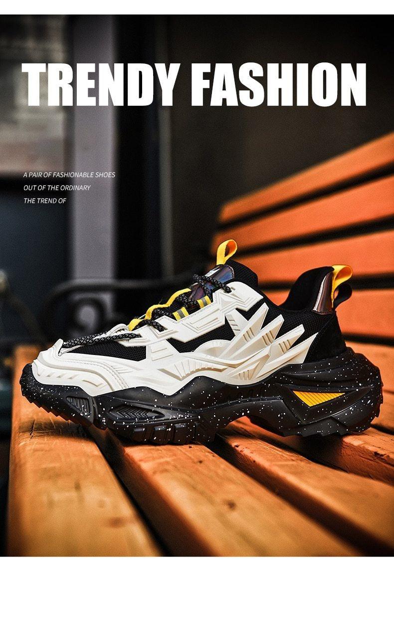Men's Chunky Platform Sneakers – Height Increasing Casual Shoes