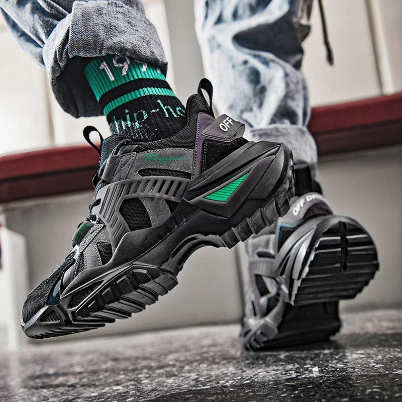 Men's Chunky Platform Sneakers – Height Increasing Casual Shoes