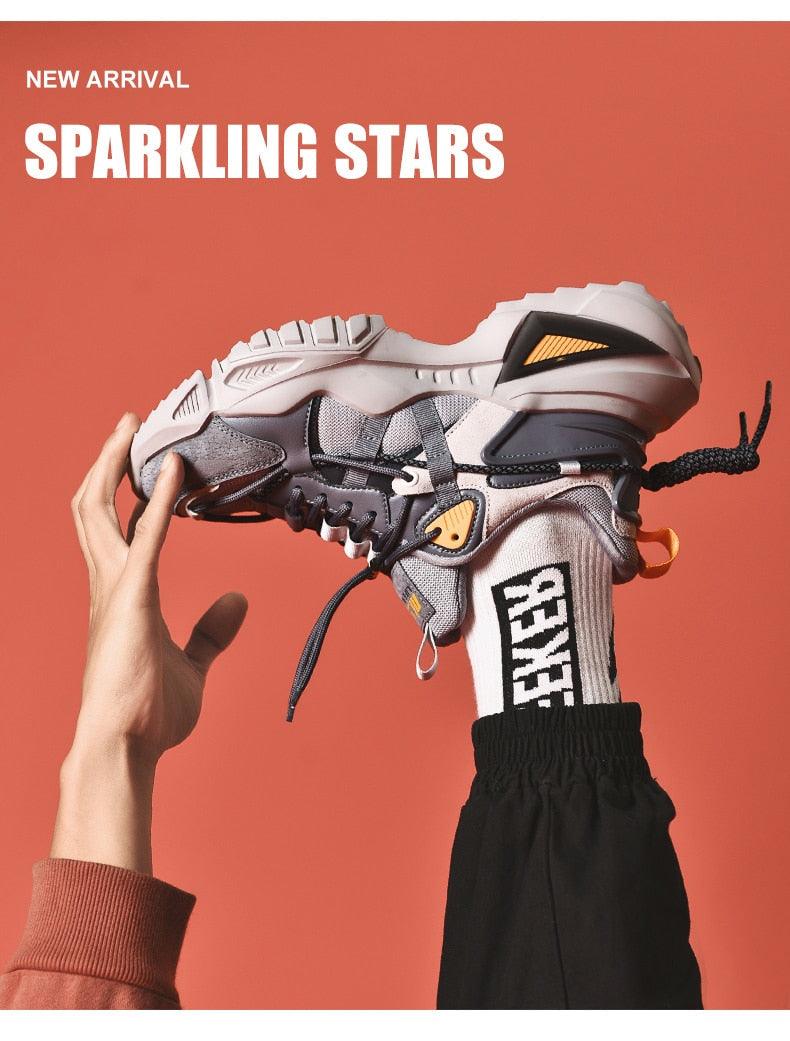 Men's Chunky Platform Sneakers – Height Increasing Casual Shoes