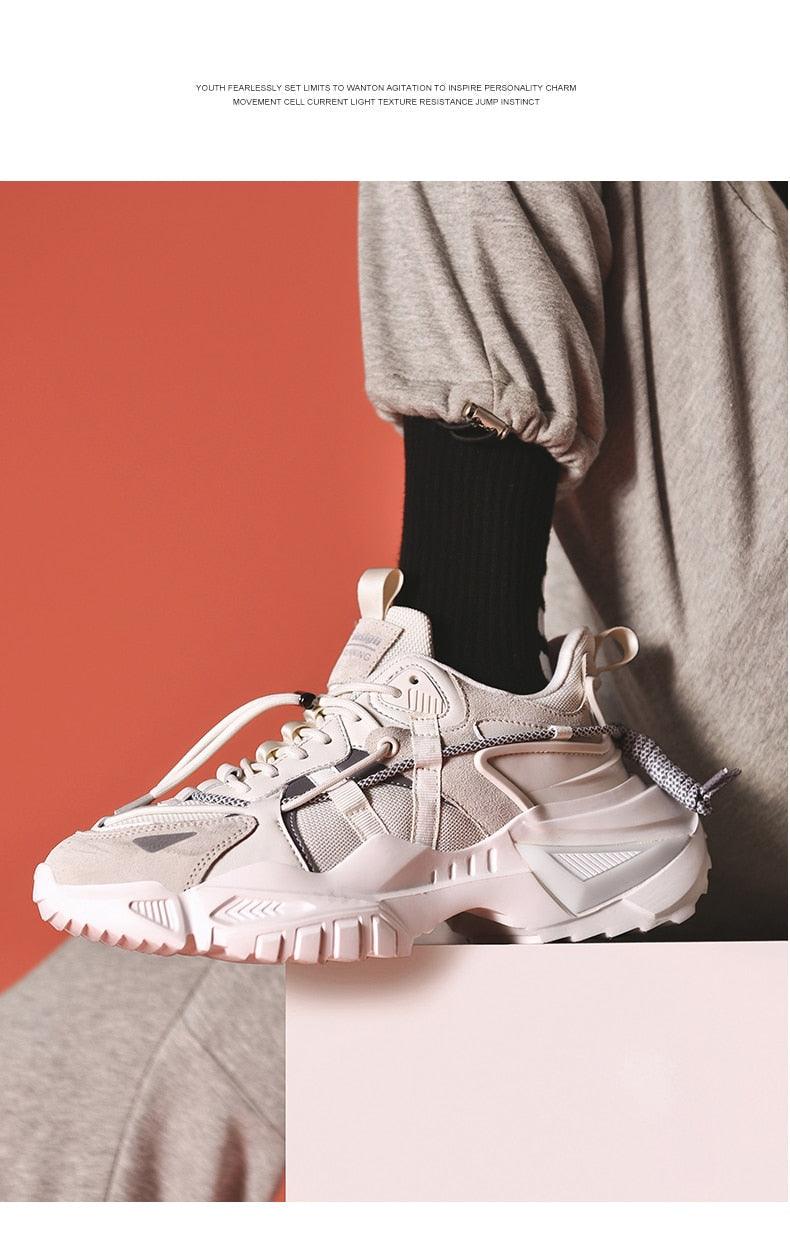 Men's Chunky Platform Sneakers – Height Increasing Casual Shoes