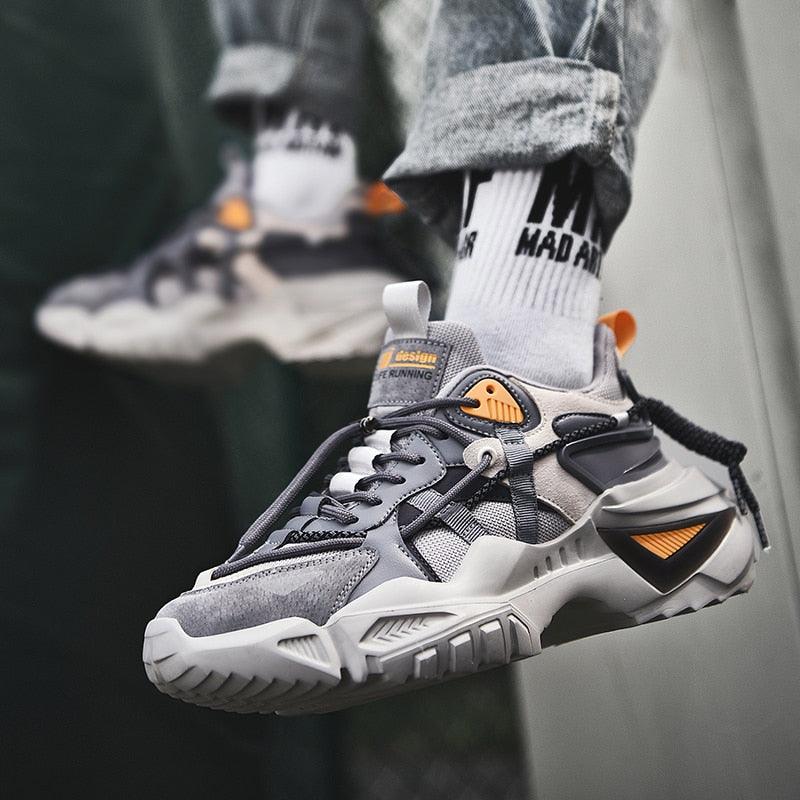 Men's Chunky Platform Sneakers – Height Increasing Casual Shoes