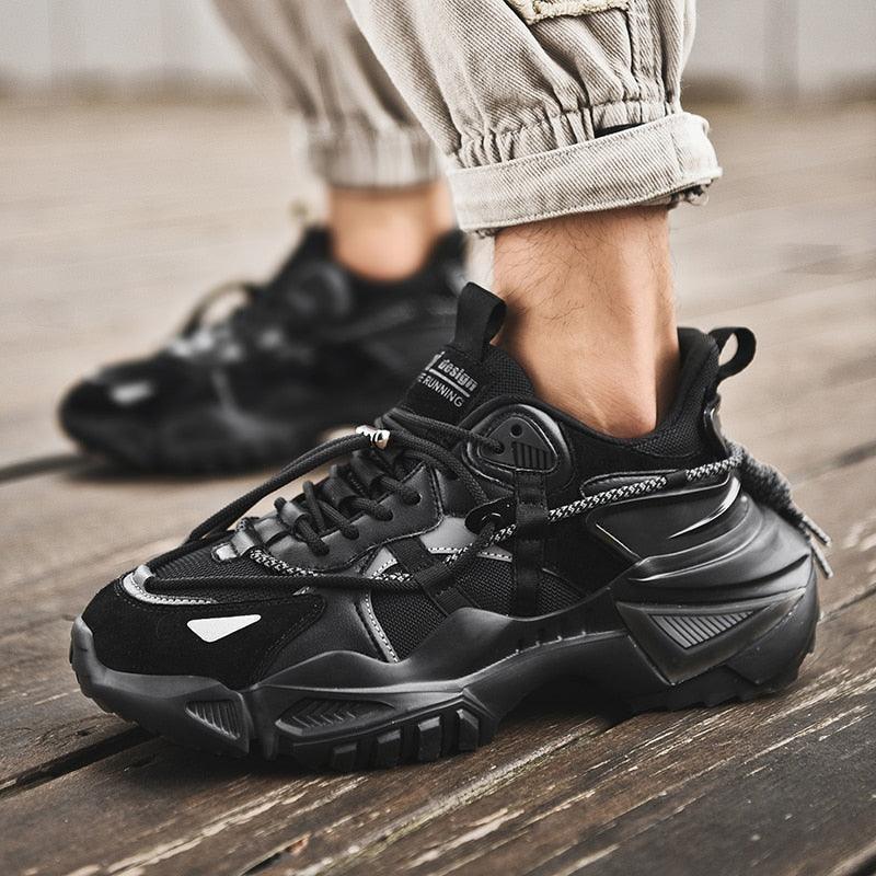 Men's Chunky Platform Sneakers – Height Increasing Casual Shoes