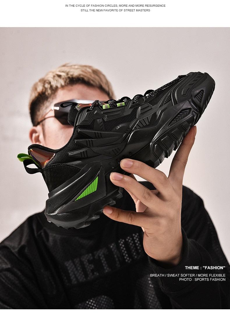 Men's Chunky Platform Sneakers – Height Increasing Casual Shoes