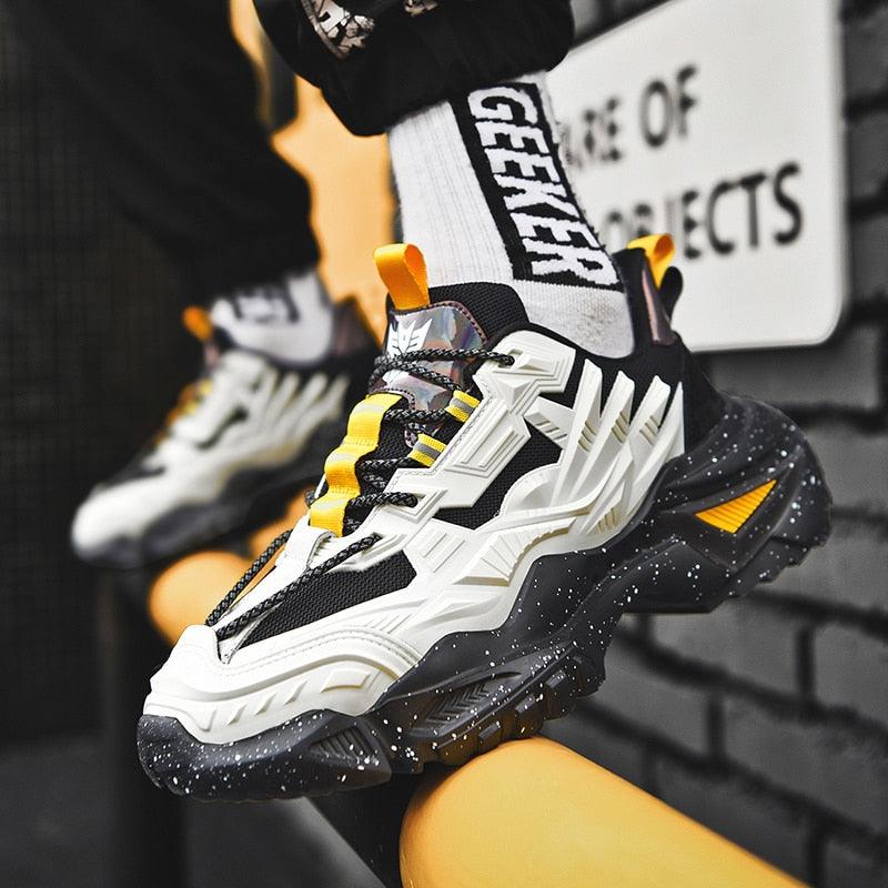 Men's Chunky Platform Sneakers – Height Increasing Casual Shoes