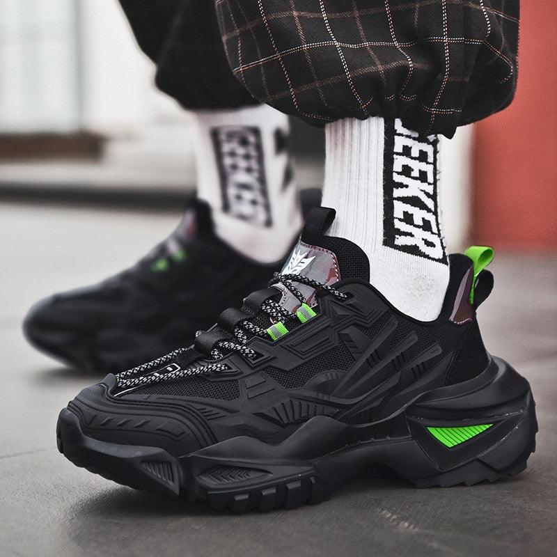 Men's Chunky Platform Sneakers – Height Increasing Casual Shoes