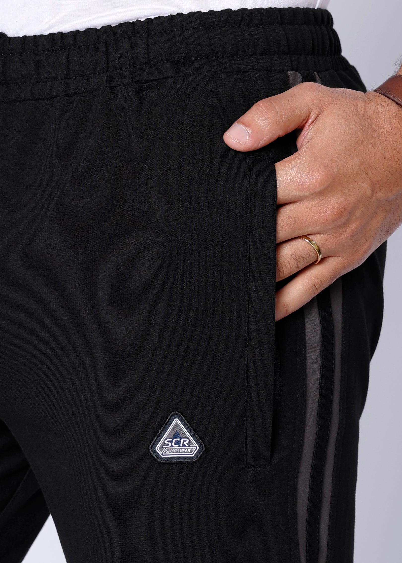 Ultimate Flex Athletic Sweatpants in Black with Custom Inseam - Image 3