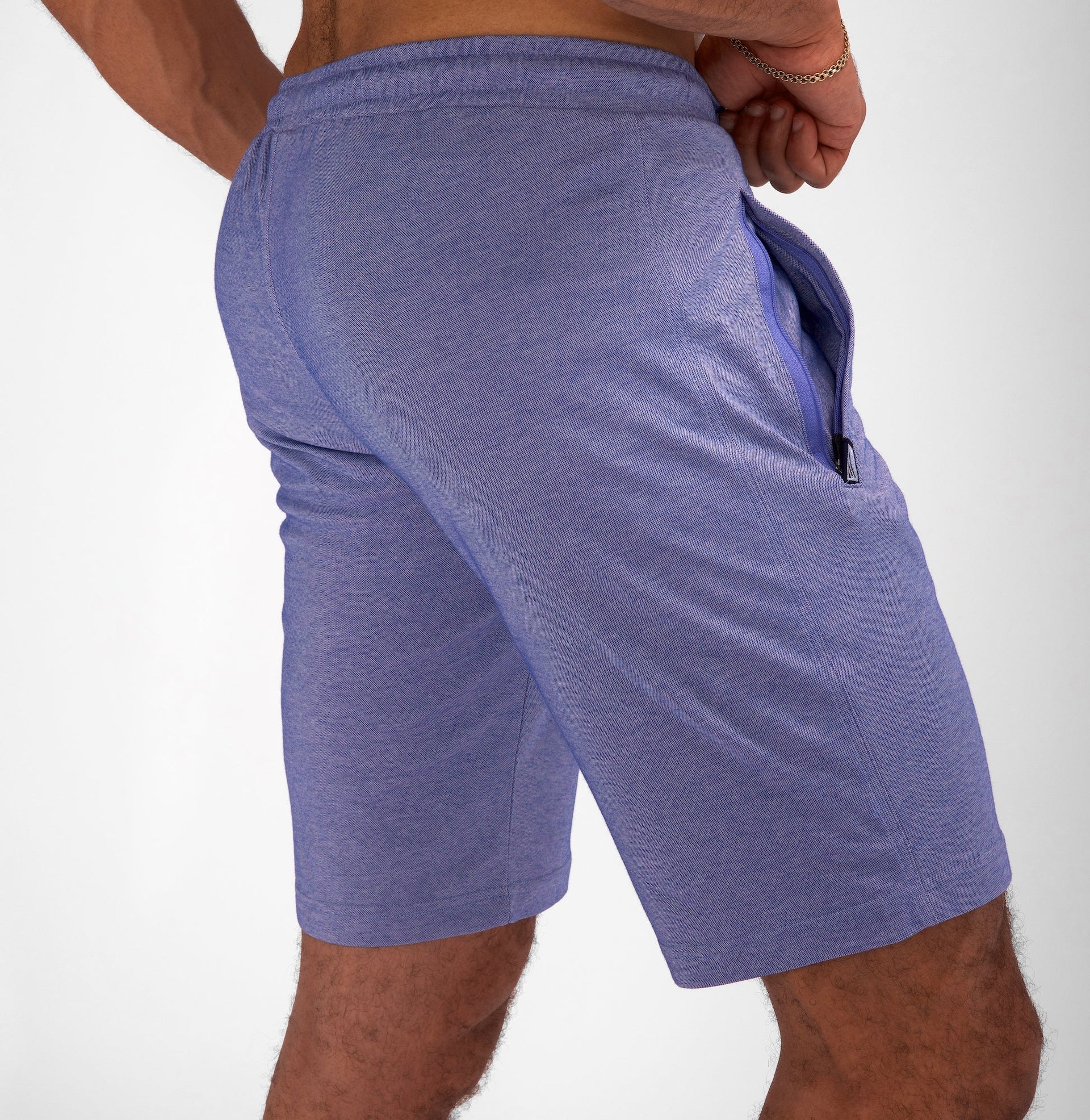 Urban Stride Men's Tall Fit Shorts in Blue - Image 3