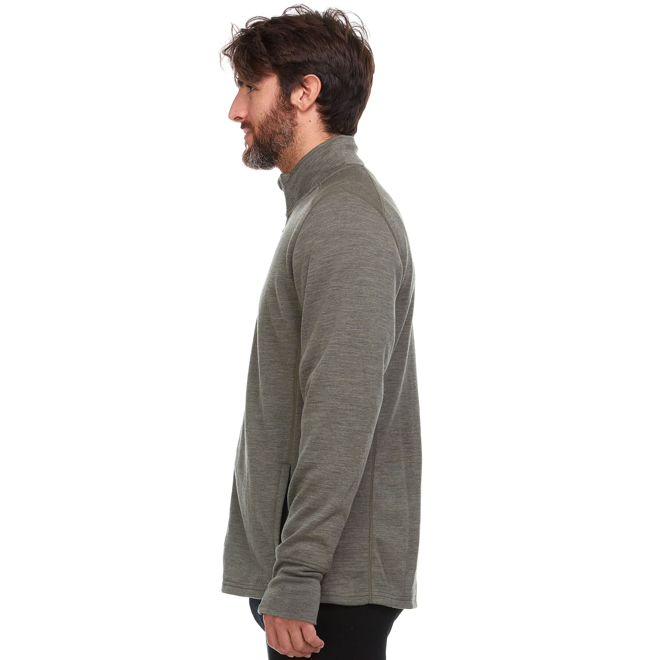 Men's Heavyweight Merino Wool Full Zip Sweater