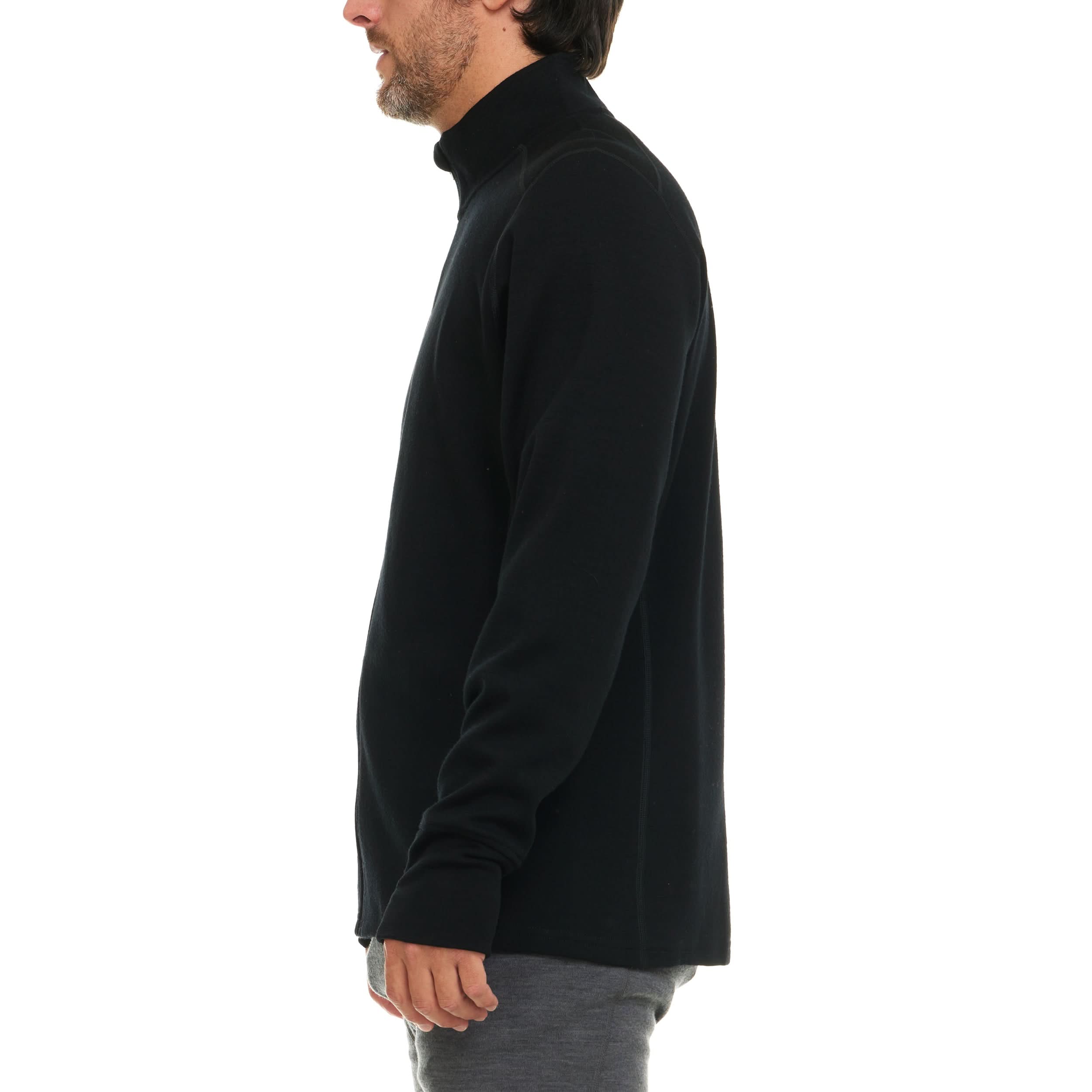 Men's Heavyweight Merino Wool Full Zip Sweater