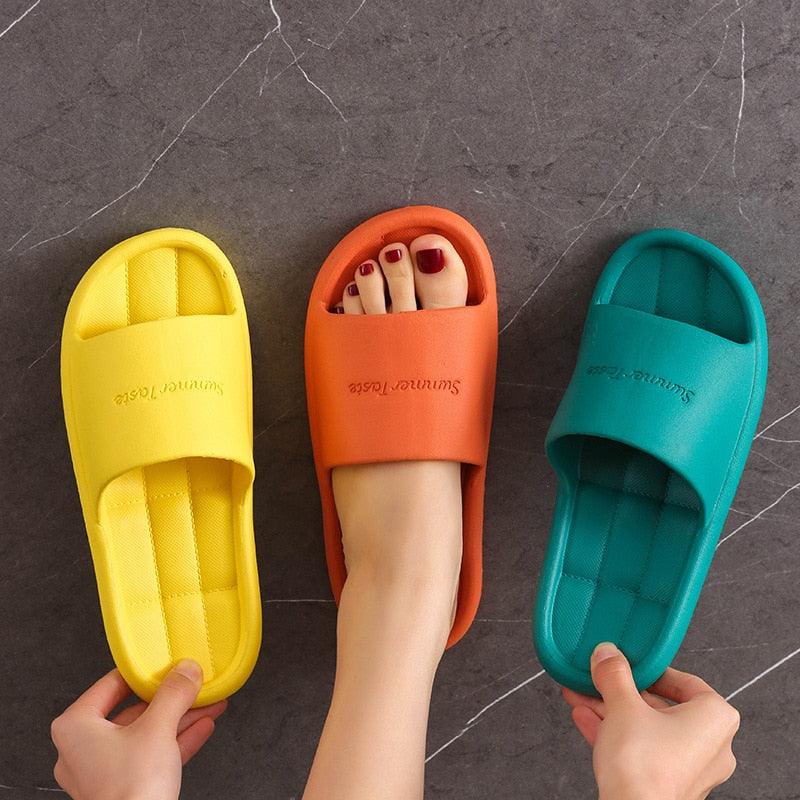 Unisex Non-Slip Shower Sandals Lightweight EVA Summer House Slides