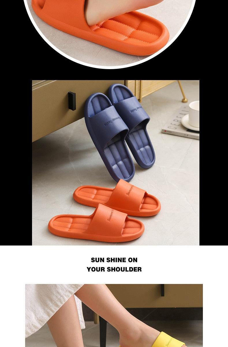 Unisex Non-Slip Shower Sandals Lightweight EVA Summer House Slides