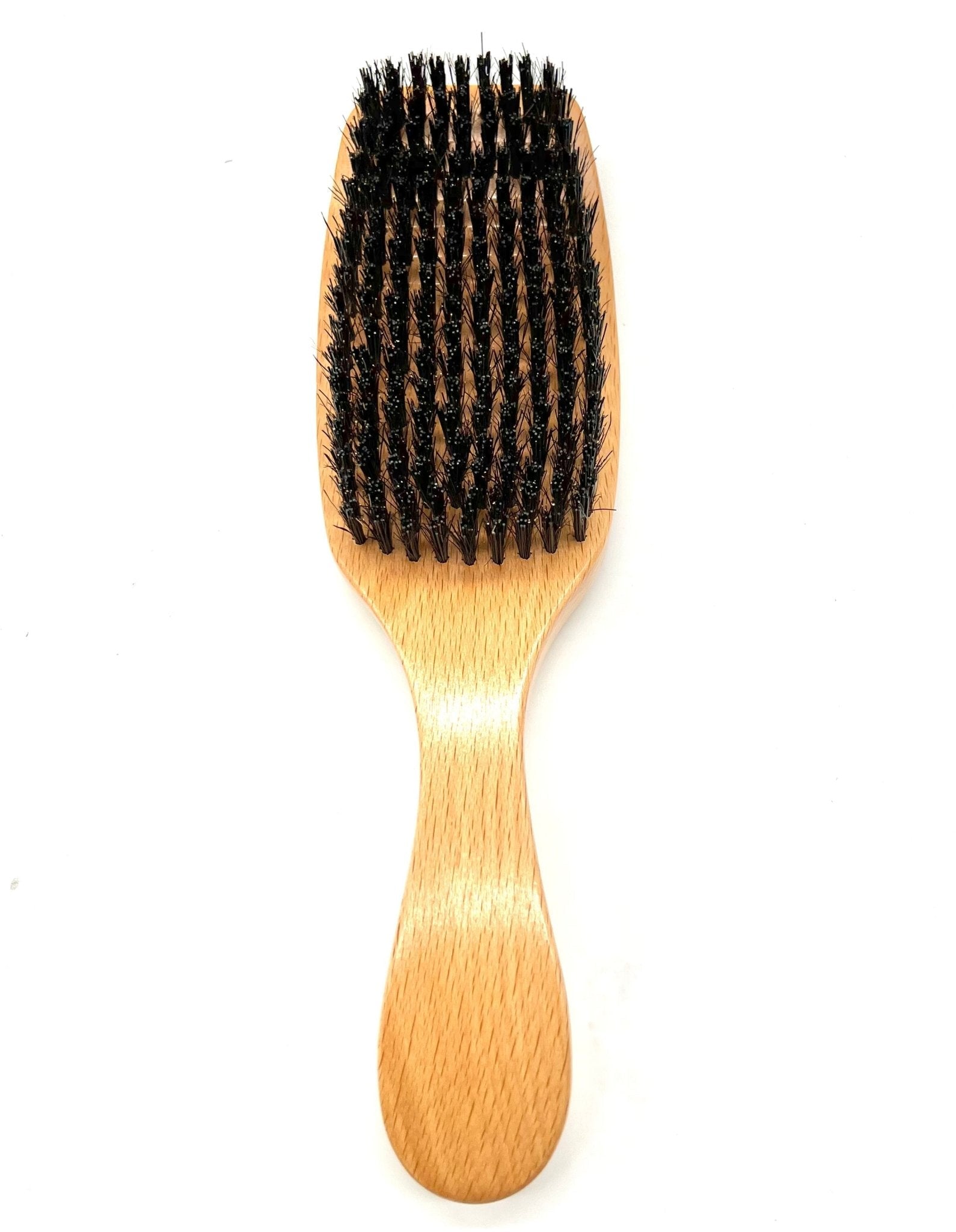 Men's Medium Hard Wood Wave Brush Set, 3-Piece Grooming Kit