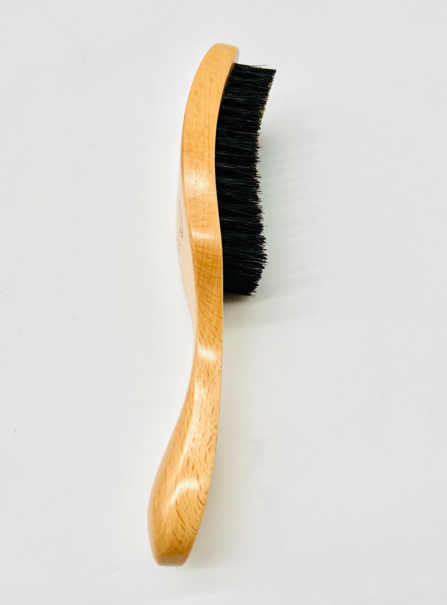 Men's Medium Hard Wood Wave Brush Set, 3-Piece Grooming Kit