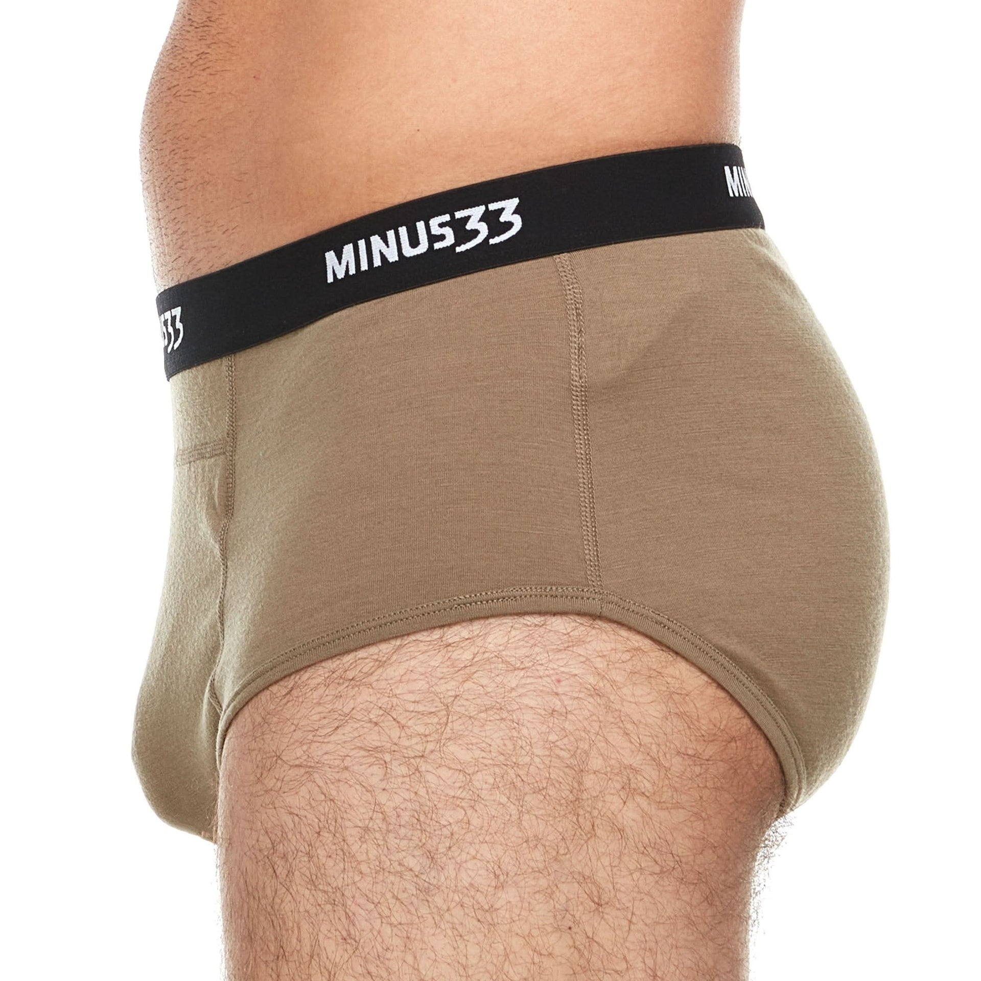Microweight Wool Briefs for Men - Solid Knit Moisture-Wicking