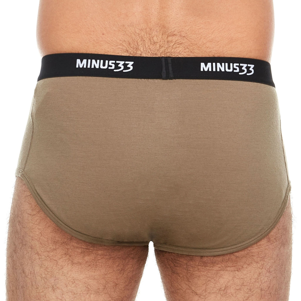 Microweight Wool Briefs for Men - Solid Knit Moisture-Wicking
