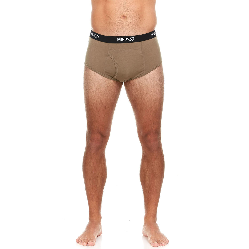 Microweight Wool Briefs for Men - Solid Knit Moisture-Wicking