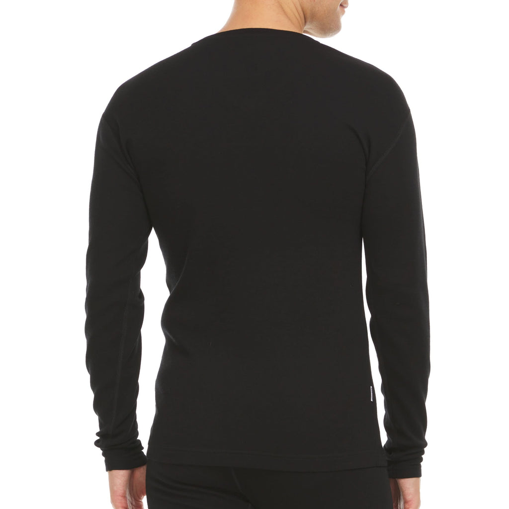 Men's Midweight Merino Wool V-Neck Sweater in Forest-Green
