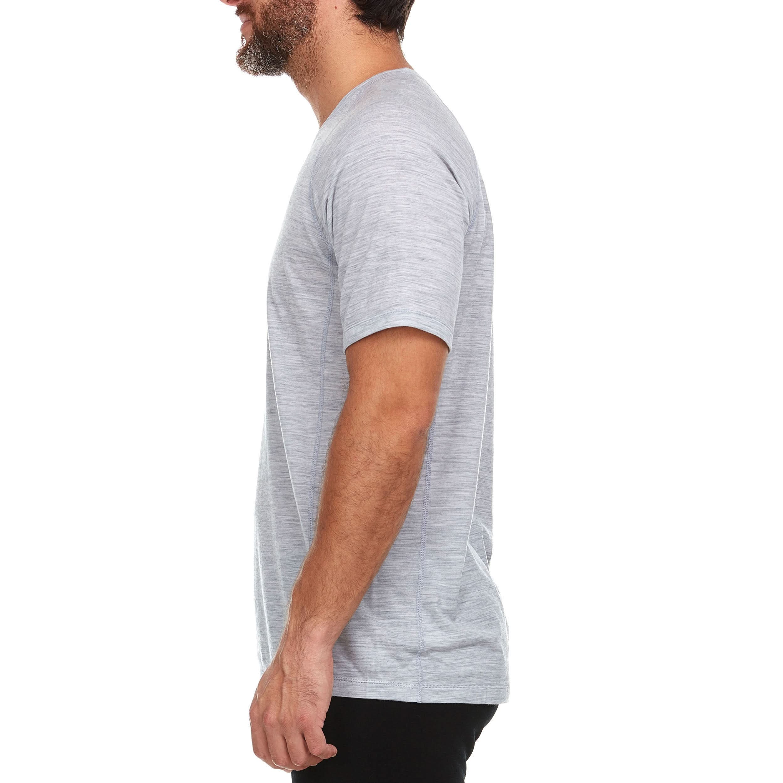 Men's Merino Wool V-Neck T-Shirt – Microweight Base Layer