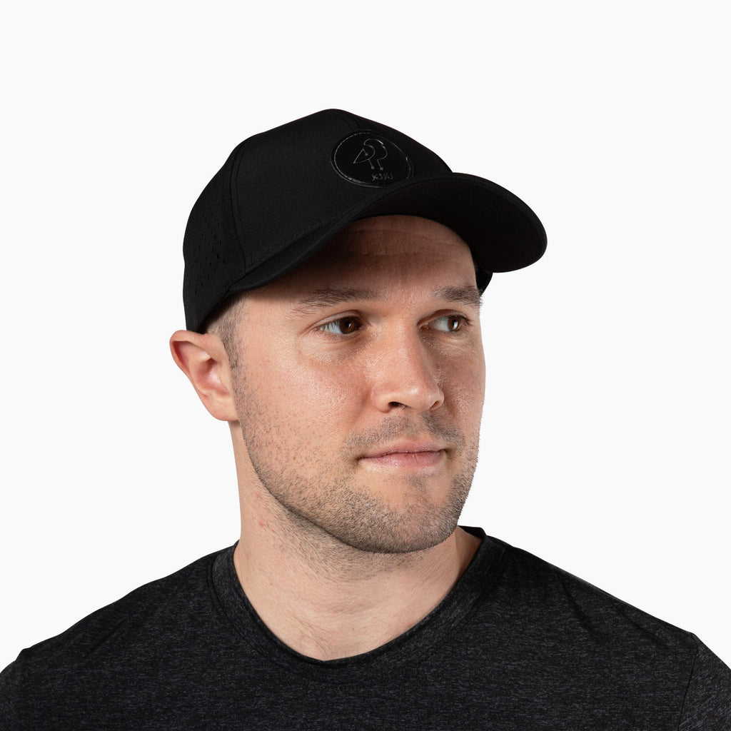 White UV Protective Performance Sport Hat with Breathable Sides - Image 8