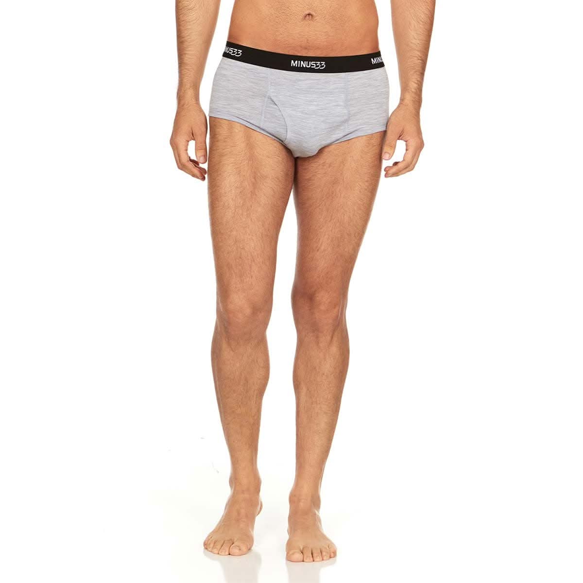 Microweight Wool Briefs for Men - Solid Knit Moisture-Wicking
