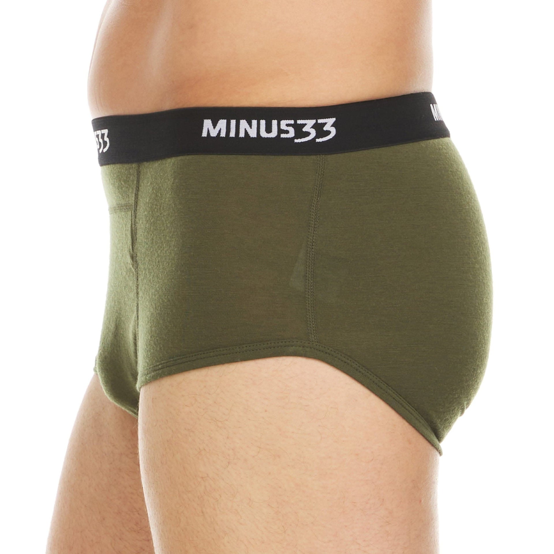 Microweight Wool Briefs for Men - Solid Knit Moisture-Wicking