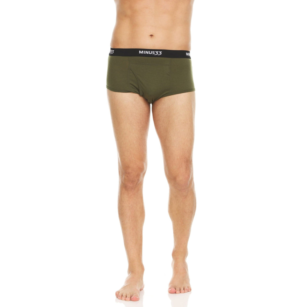 Microweight Wool Briefs for Men - Solid Knit Moisture-Wicking