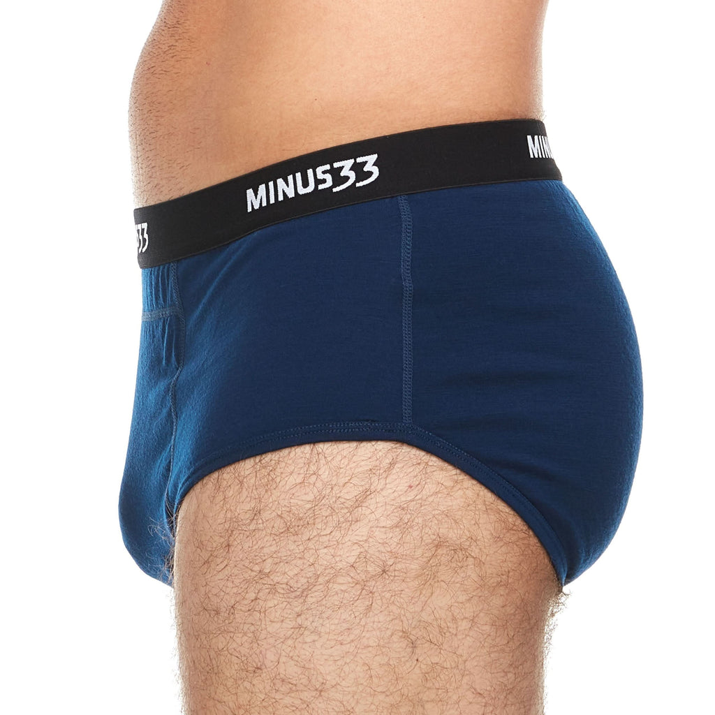 Microweight Wool Briefs for Men - Solid Knit Moisture-Wicking