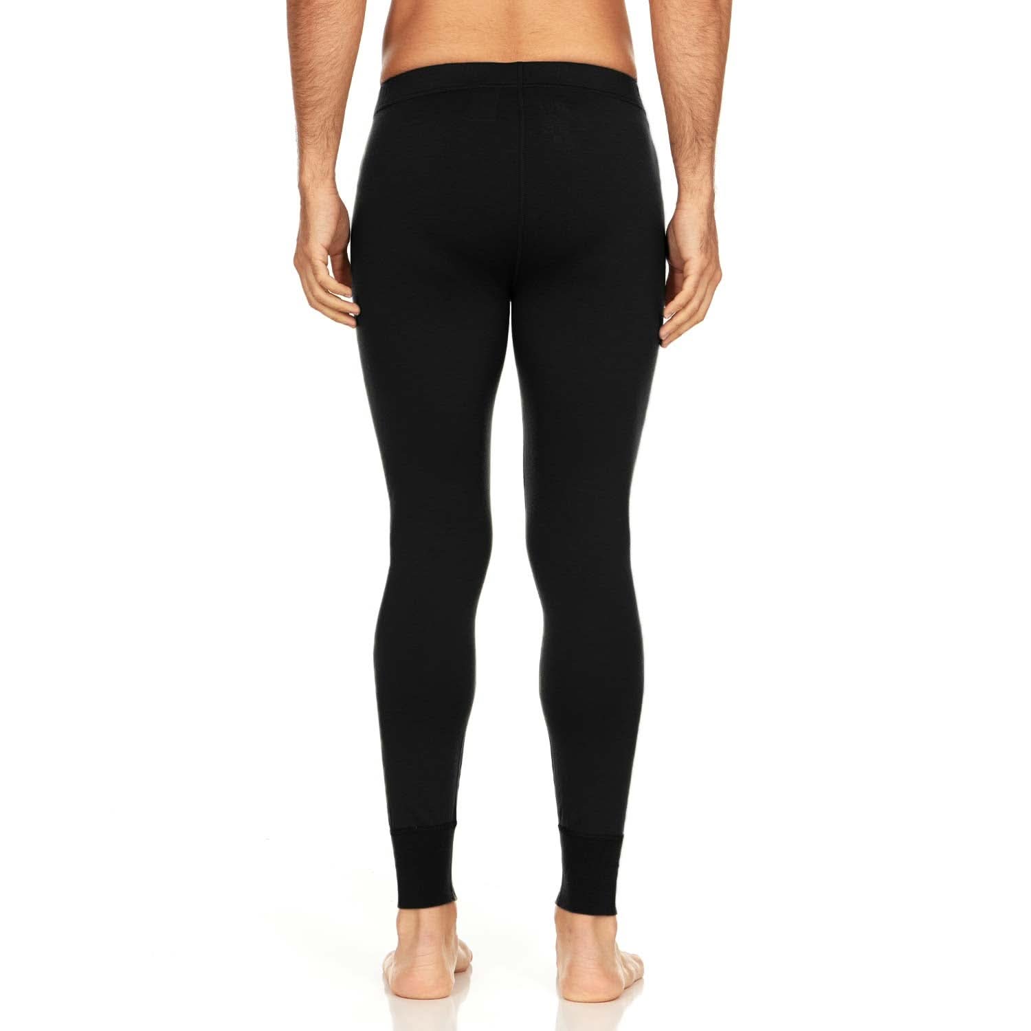Men's Lightweight Merino Wool Base Layer Bottoms - Solid Knit
