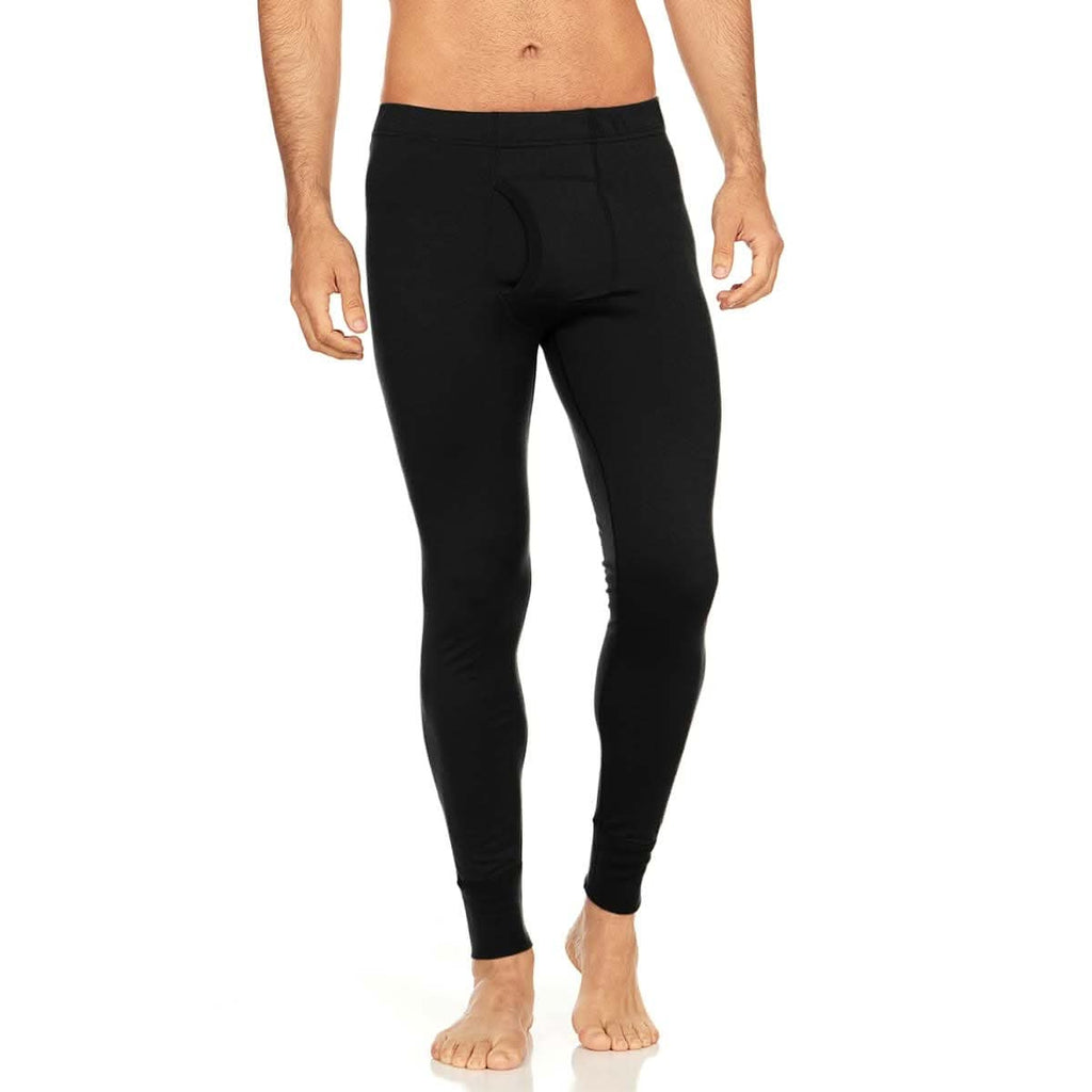 Men's Lightweight Merino Wool Base Layer Bottoms - Solid Knit