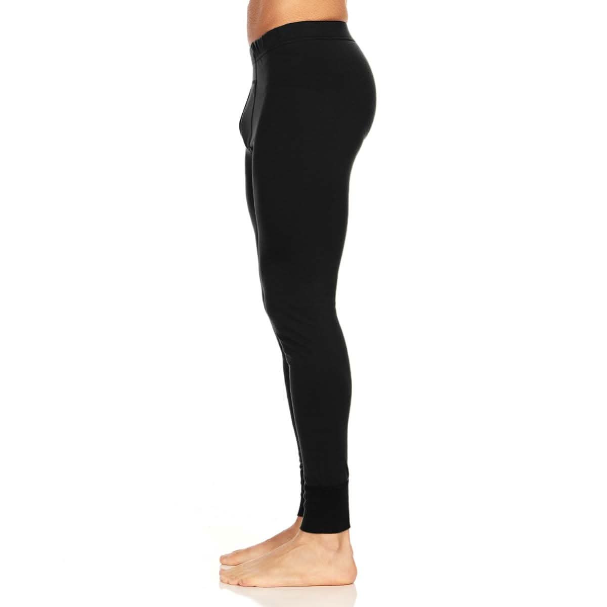 Men's Lightweight Merino Wool Base Layer Bottoms - Solid Knit