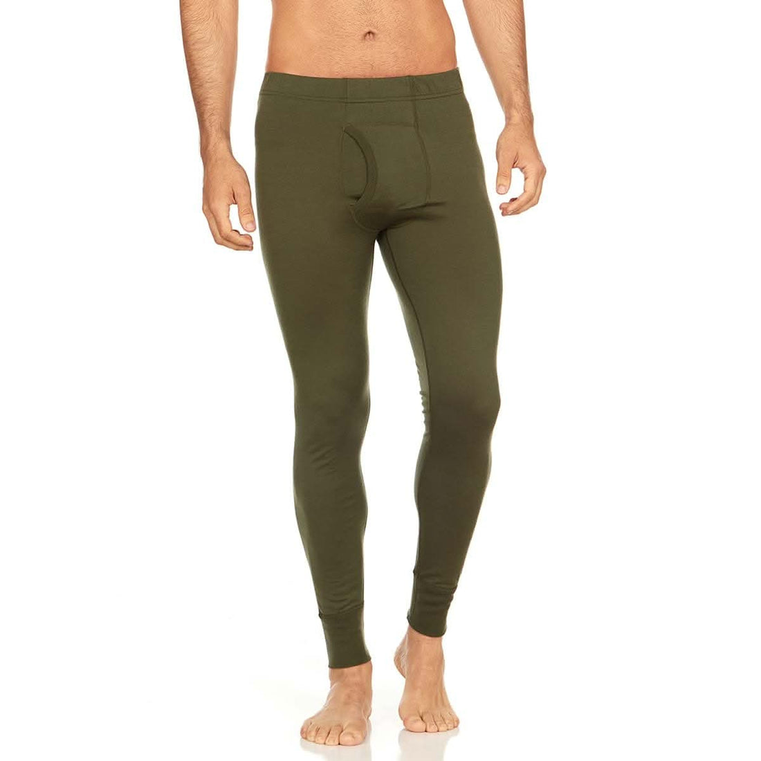 Men's Lightweight Merino Wool Base Layer Bottoms - Solid Knit