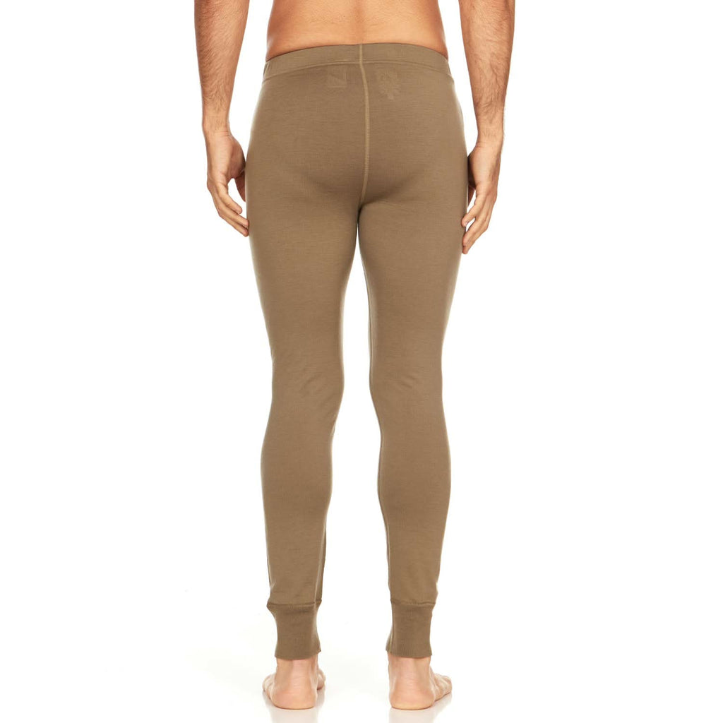 Men's Lightweight Merino Wool Base Layer Bottoms - Solid Knit