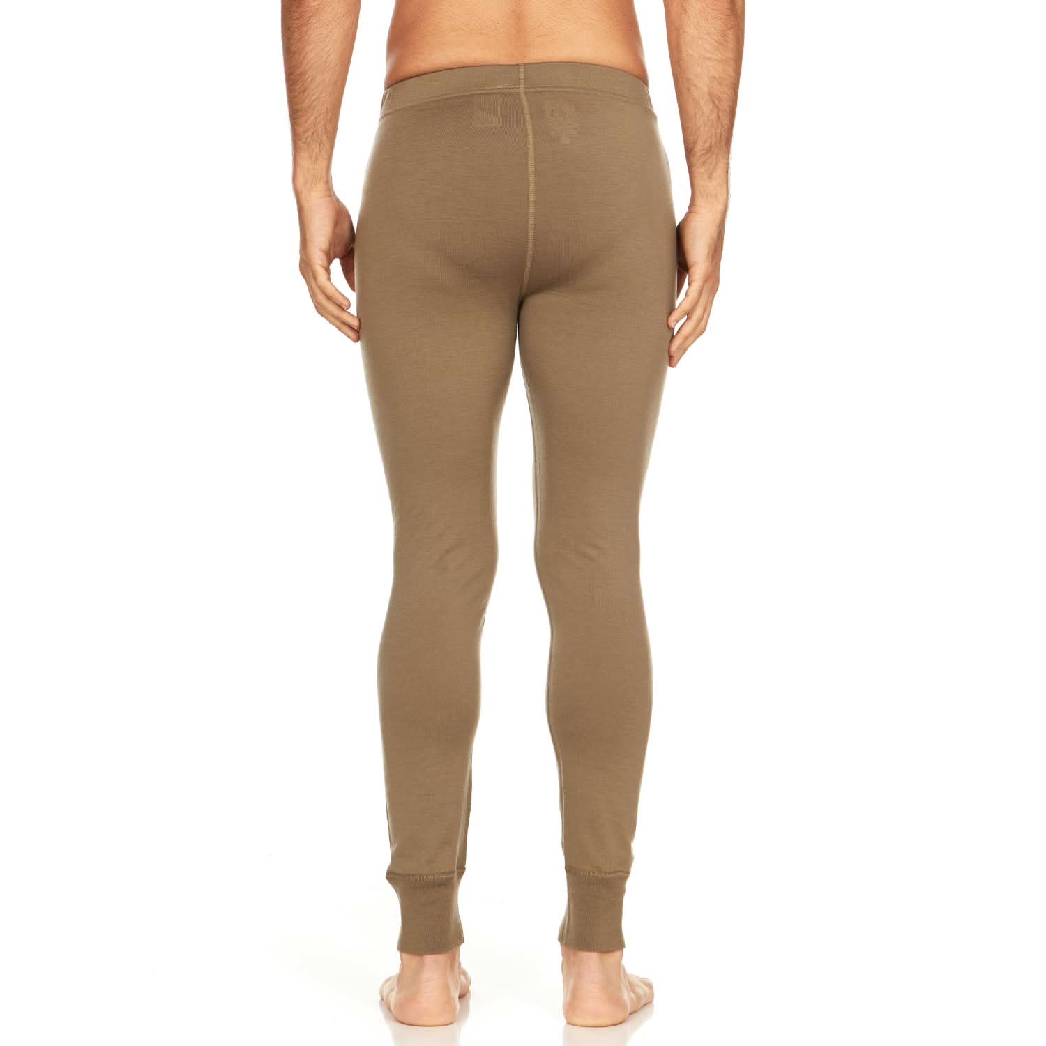 Men's Lightweight Merino Wool Base Layer Bottoms - Solid Knit