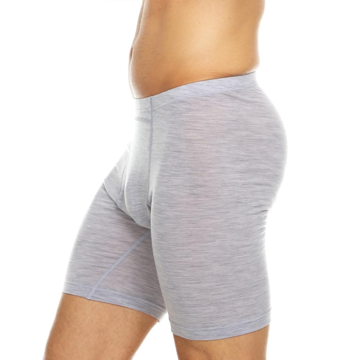 Microweight Men's Wool Boxer Briefs - Sporty Knit Athletic Underwear