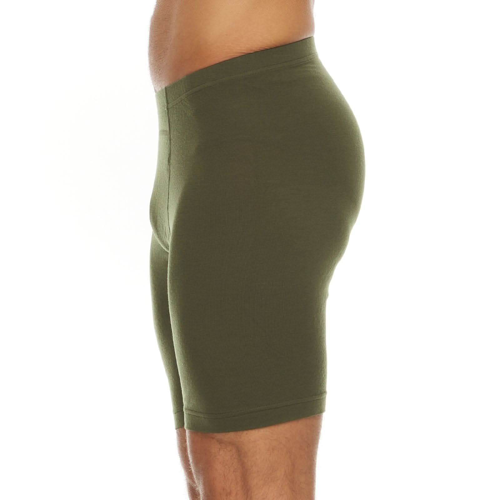 Microweight Men's Wool Boxer Briefs - Sporty Knit Athletic Underwear