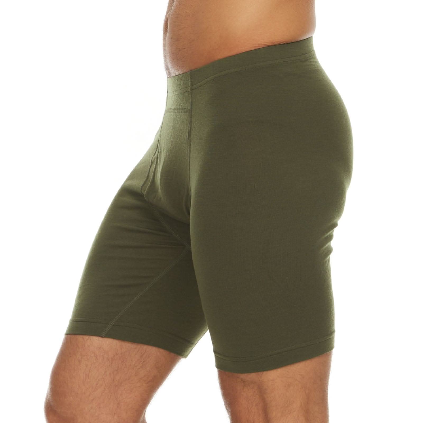Microweight Men's Wool Boxer Briefs - Sporty Knit Athletic Underwear