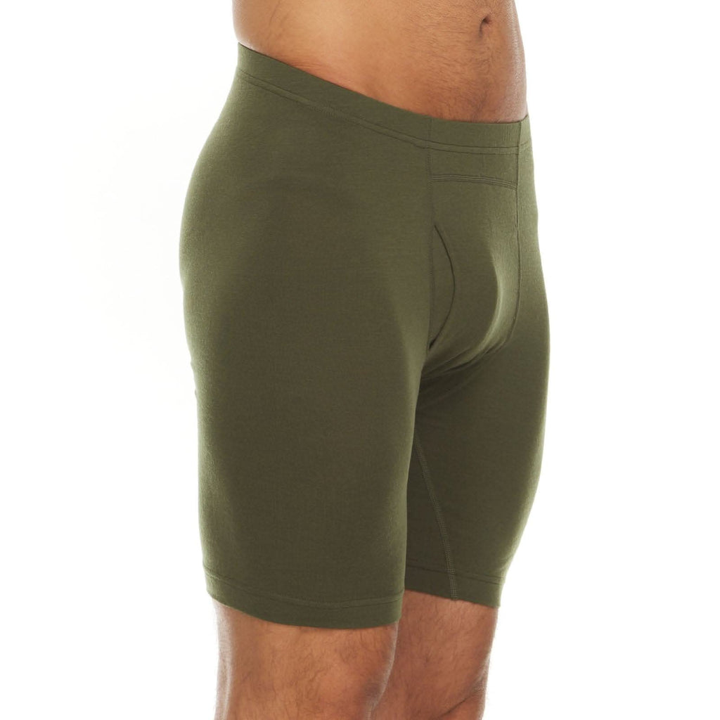 Microweight Men's Wool Boxer Briefs - Sporty Knit Athletic Underwear