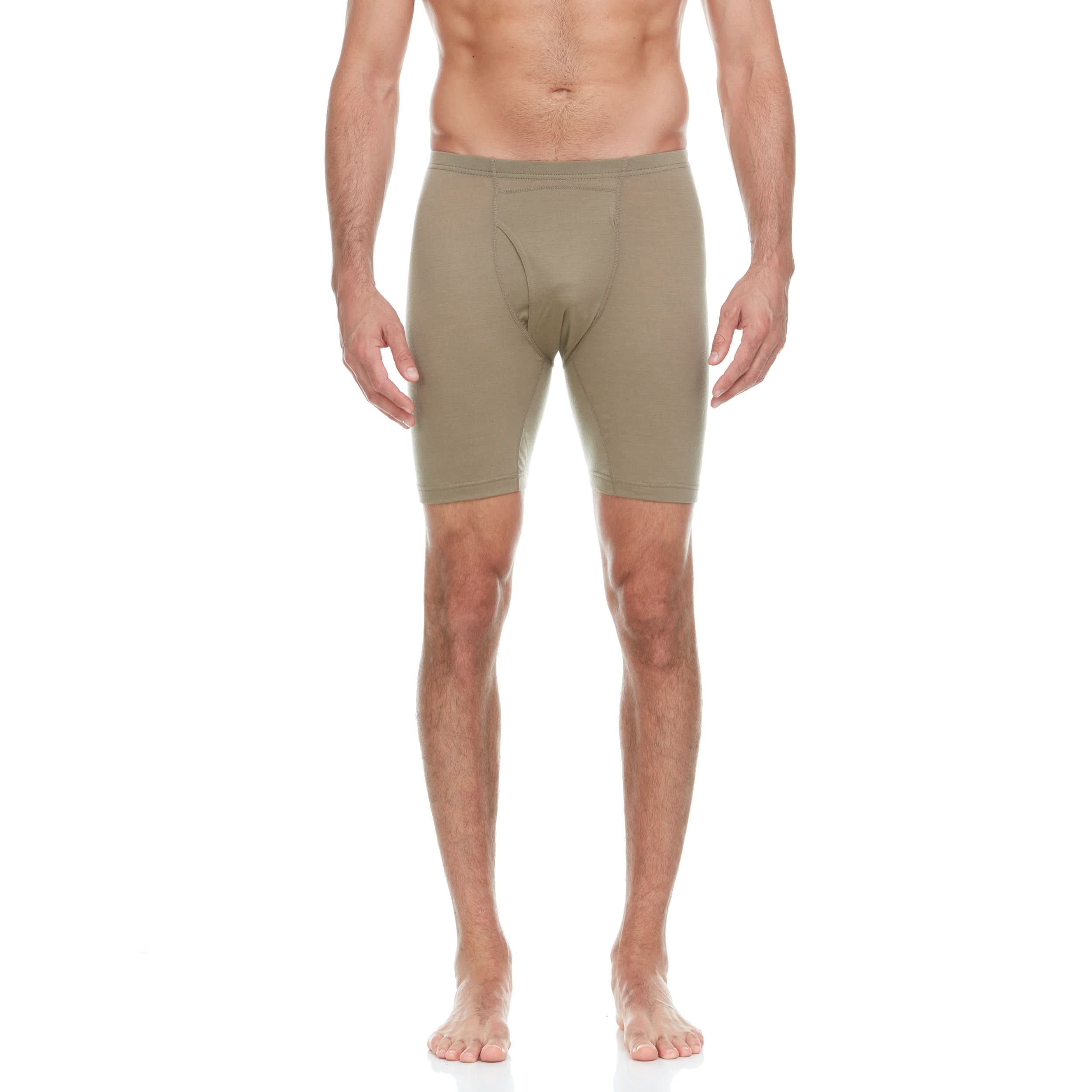 Microweight Men's Wool Boxer Briefs - Sporty Knit Athletic Underwear