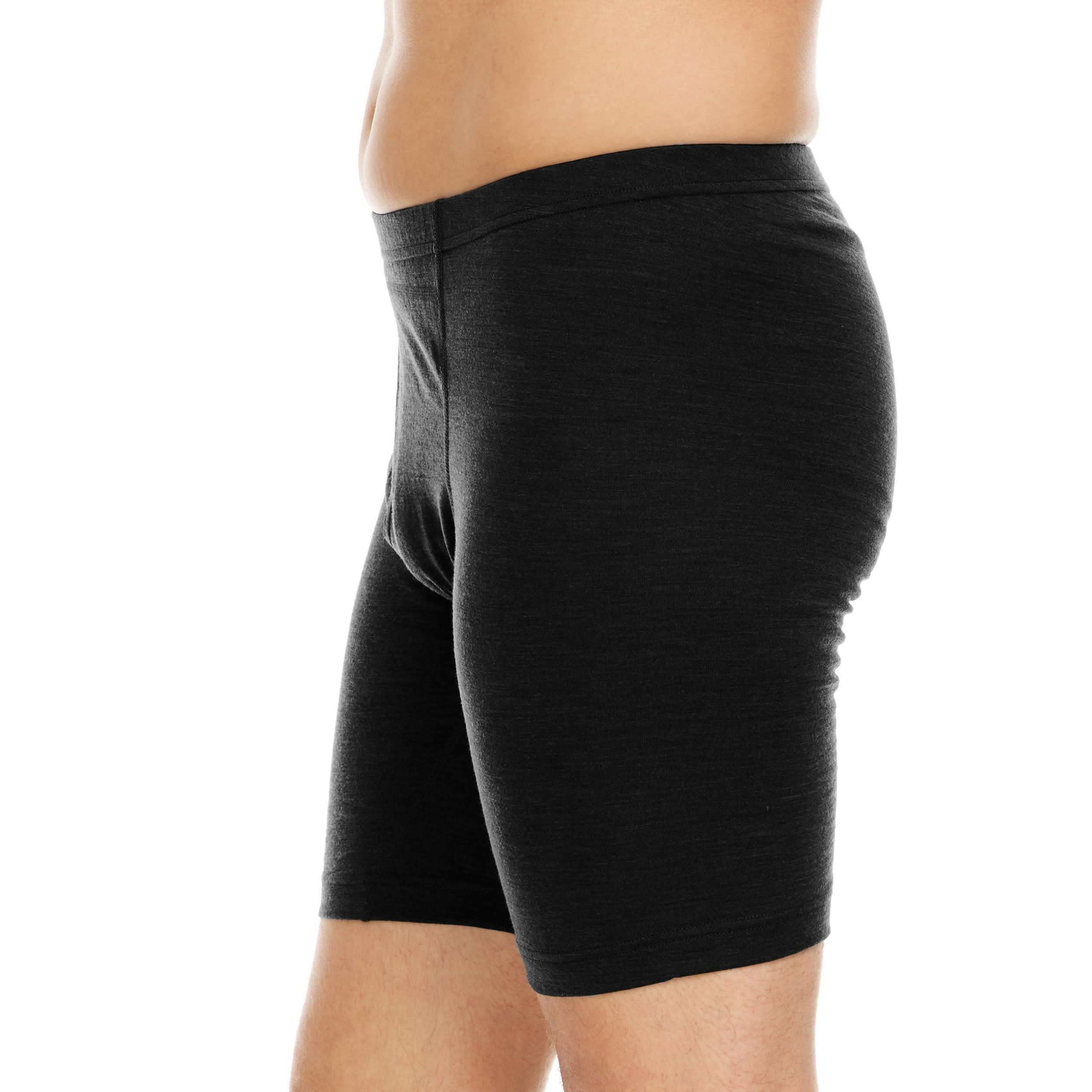 Microweight Men's Wool Boxer Briefs - Sporty Knit Athletic Underwear
