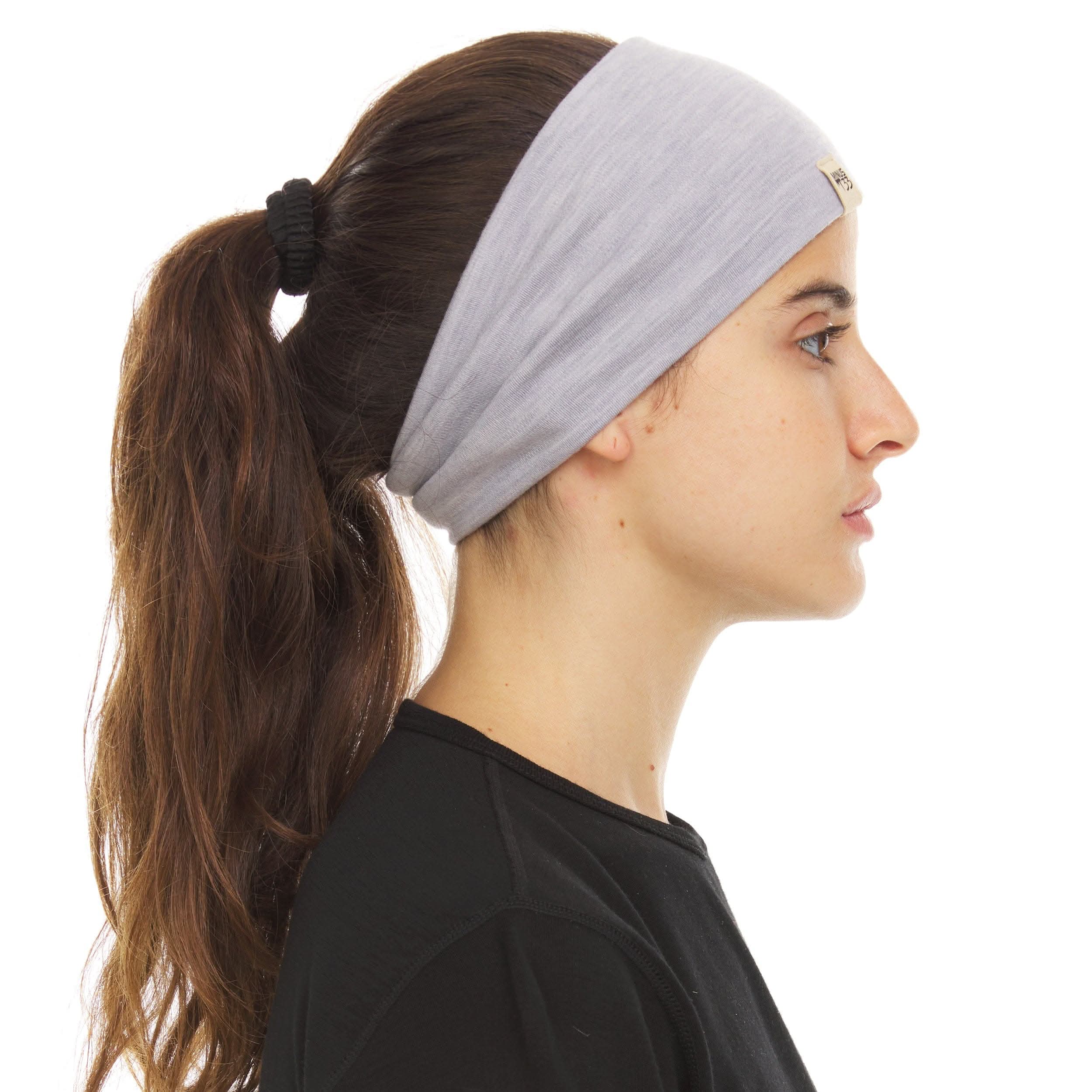 Midweight Reversible Merino Wool Headband for Winter Sports