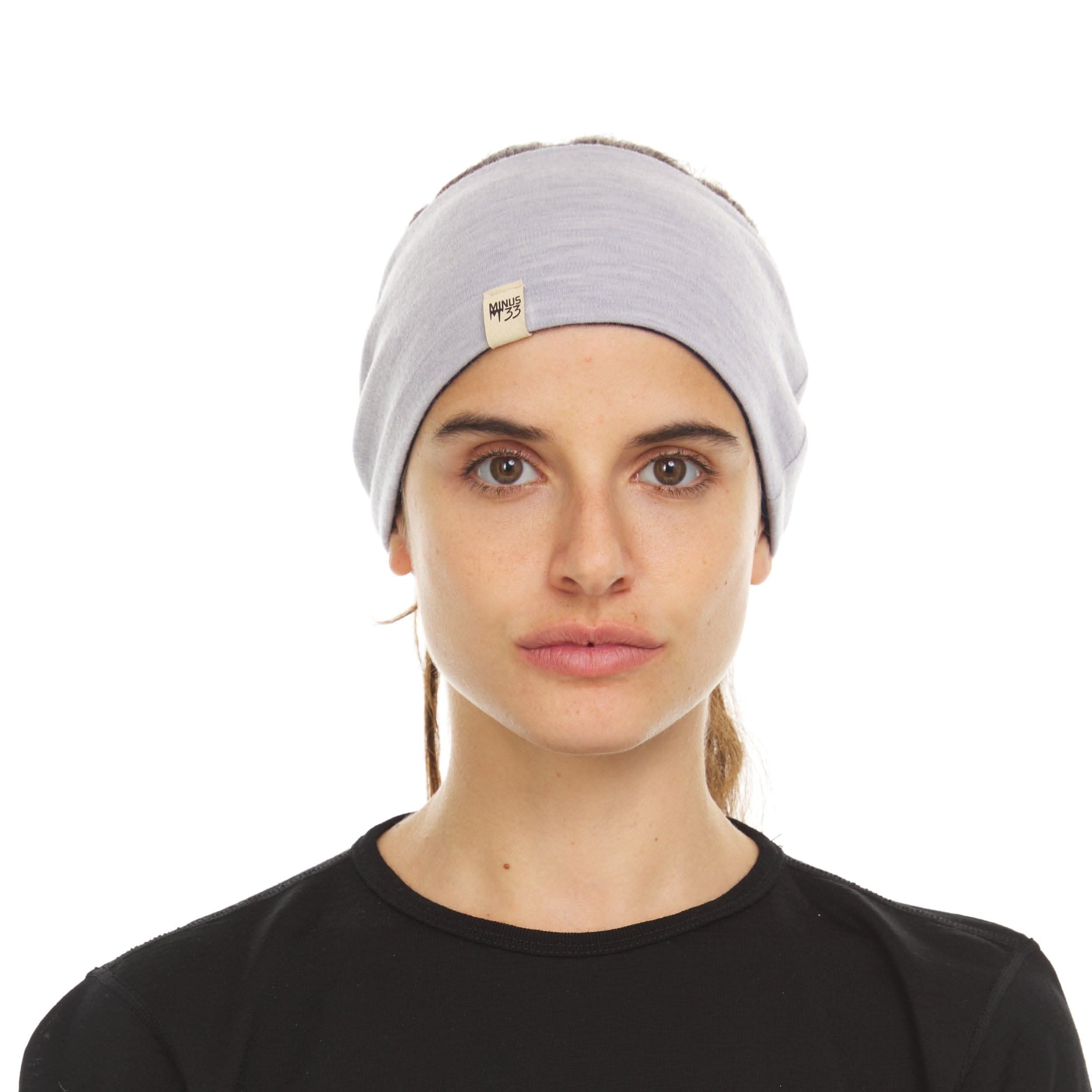Midweight Reversible Merino Wool Headband for Winter Sports