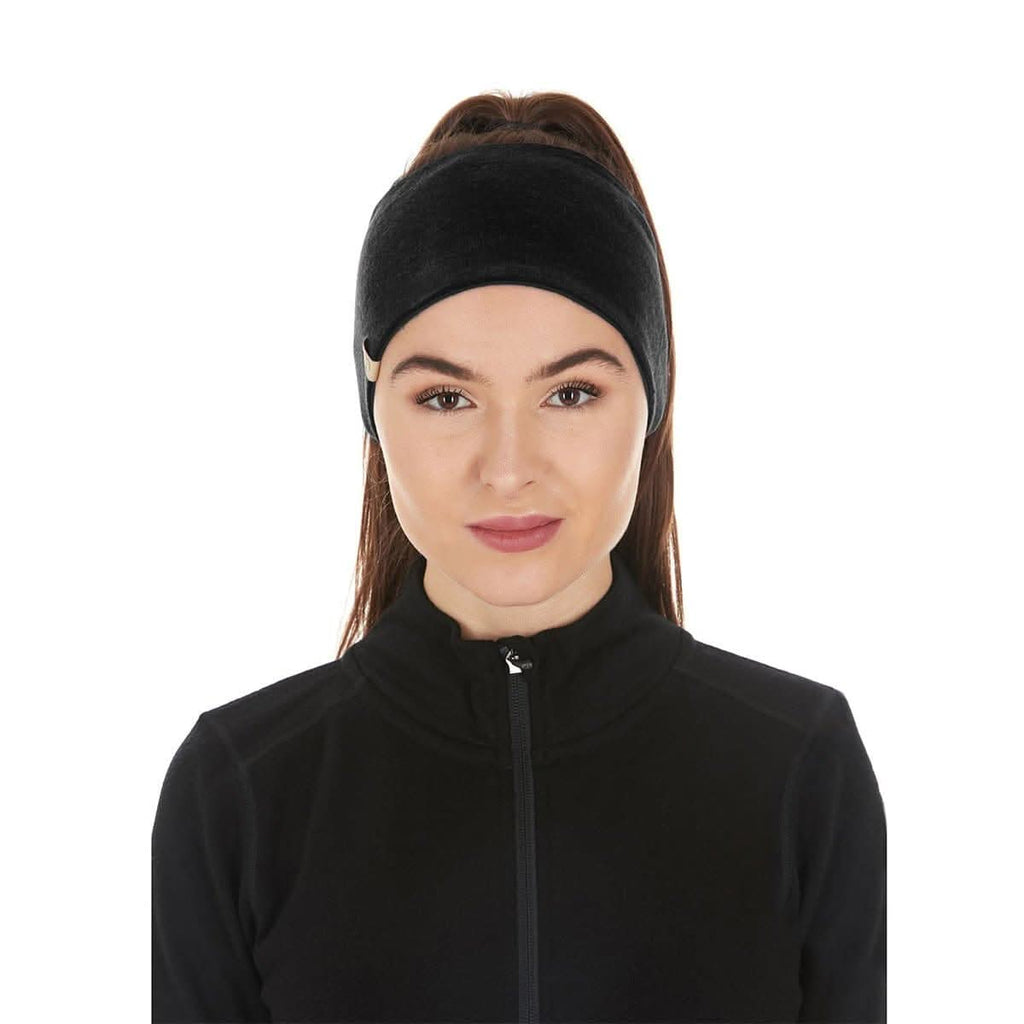 Midweight Reversible Merino Wool Headband for Winter Sports